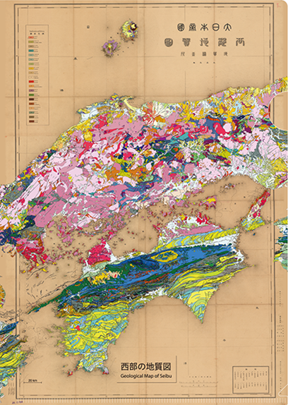 クリアファイル　地質図（西部）