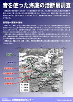 図：音を使った海底の活断層調査